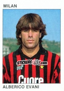 Sticker Alberico Evani - Calcio Flash 1984 - Edizioni Flash