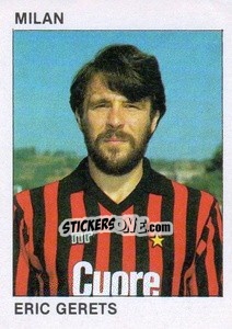 Sticker Eric Gerets - Calcio Flash 1984 - Edizioni Flash