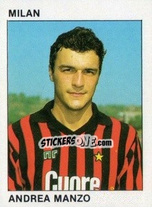 Sticker Andrea Manzo - Calcio Flash 1984 n. 162 - Edizioni Flash