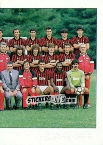 Sticker Squadra Milan (puzzle 2) - Calcio Flash 1984 n. 165 - Edizioni Flash