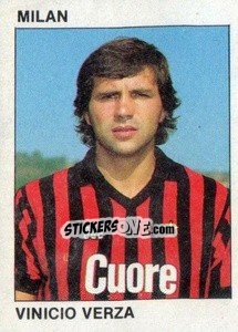 Sticker Vinicio Verza - Calcio Flash 1984 - Edizioni Flash