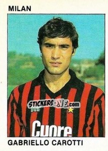 Sticker Gabriello Carotti - Calcio Flash 1984 n. 167 - Edizioni Flash