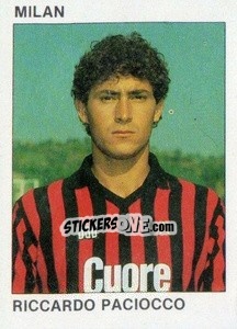 Sticker Riccardo Paciocco - Calcio Flash 1984 - Edizioni Flash