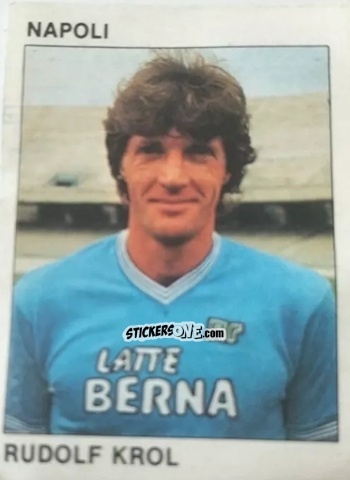 Sticker Rudolf Krol - Calcio Flash 1984 n. 176 - Edizioni Flash
