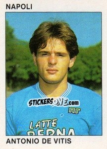 Sticker Antonio De Vitis - Calcio Flash 1984 n. 190 - Edizioni Flash
