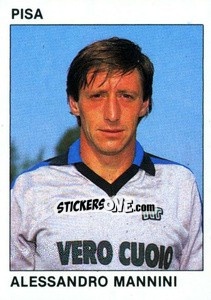 Sticker Alessandro Mannini - Calcio Flash 1984 n. 191 - Edizioni Flash