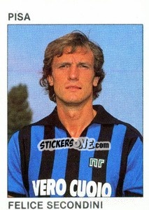Sticker Felice Secondini - Calcio Flash 1984 - Edizioni Flash
