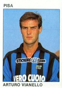 Sticker Arturo Vianello - Calcio Flash 1984 n. 195 - Edizioni Flash