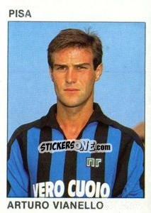 Sticker Arturo Vianello - Calcio Flash 1984 - Edizioni Flash