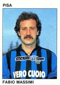 Sticker Fabio Massimi - Calcio Flash 1984 - Edizioni Flash