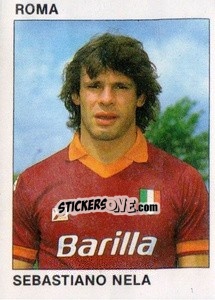 Sticker Sebastiano Nela - Calcio Flash 1984 - Edizioni Flash