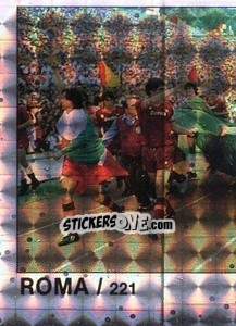 Sticker Roma Campione (puzzle 1) - Calcio Flash 1984 - Edizioni Flash