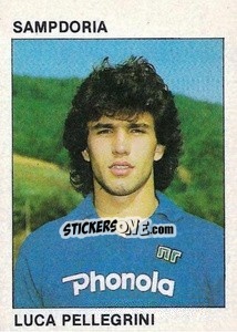 Figurina Luca Pellegrini - Calcio Flash 1984 - Edizioni Flash