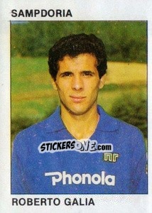Cromo Roberto Galia - Calcio Flash 1984 - Edizioni Flash