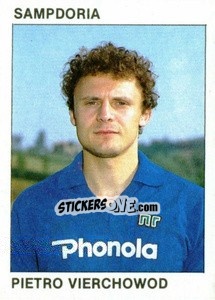 Sticker Pietro Vierchowod - Calcio Flash 1984 - Edizioni Flash