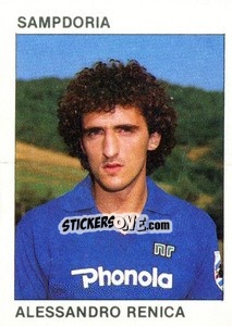 Sticker Alessandro Renica - Calcio Flash 1984 - Edizioni Flash