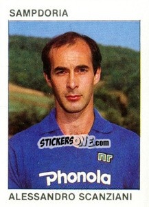 Sticker Alessandro Scanziani - Calcio Flash 1984 - Edizioni Flash