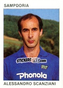 Sticker Alessandro Scanziani - Calcio Flash 1984 n. 236 - Edizioni Flash