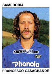 Sticker Francesco Casagrande - Calcio Flash 1984 - Edizioni Flash
