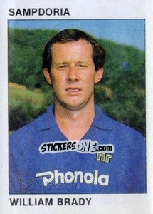 Sticker William Brady - Calcio Flash 1984 - Edizioni Flash