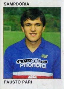 Sticker Fausto Pari - Calcio Flash 1984 - Edizioni Flash