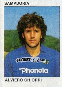 Sticker Alviero Chiorri - Calcio Flash 1984 - Edizioni Flash