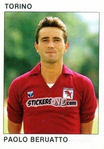Sticker Paolo Beruatto - Calcio Flash 1984 - Edizioni Flash