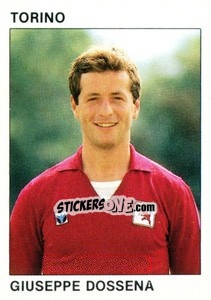 Sticker Giuseppe Dossena - Calcio Flash 1984 - Edizioni Flash