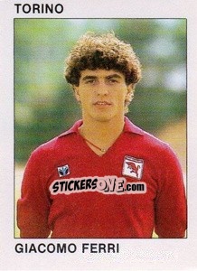 Sticker Giacomo Ferri - Calcio Flash 1984 n. 262 - Edizioni Flash
