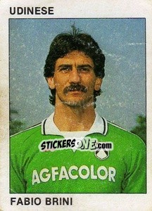 Figurina Fabio Brini - Calcio Flash 1984 - Edizioni Flash