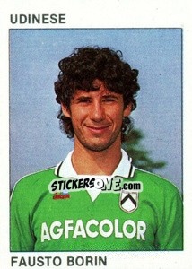 Sticker Fausto Borin - Calcio Flash 1984 - Edizioni Flash