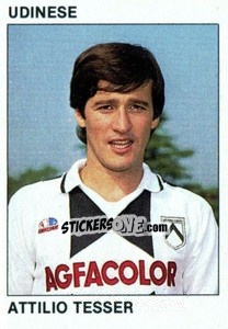 Sticker Attilio Tesser - Calcio Flash 1984 - Edizioni Flash