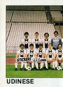 Figurina Squadra Udinese (puzzle 1) - Calcio Flash 1984 - Edizioni Flash