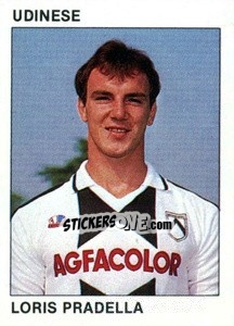 Sticker Loris Pradella - Calcio Flash 1984 - Edizioni Flash