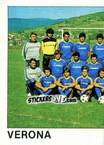 Cromo Squadra Verona (puzzle 1) - Calcio Flash 1984 - Edizioni Flash