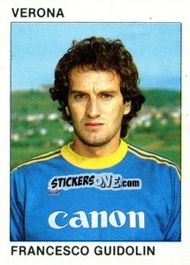 Sticker Francesco Guidolin - Calcio Flash 1984 n. 299 - Edizioni Flash