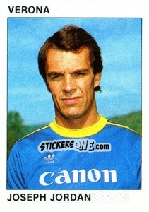 Sticker Joseph Jordan - Calcio Flash 1984 - Edizioni Flash