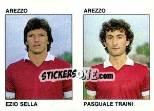 Sticker Ezio Sella / Pasquale Traini - Calcio Flash 1984 - Edizioni Flash