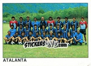 Cromo Squadra Atalanta - Calcio Flash 1984 - Edizioni Flash