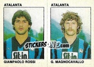 Cromo Giampaolo Rossi / G. Magnocavallo - Calcio Flash 1984 - Edizioni Flash