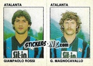 Sticker Giampaolo Rossi / G. Magnocavallo - Calcio Flash 1984 n. 314 - Edizioni Flash