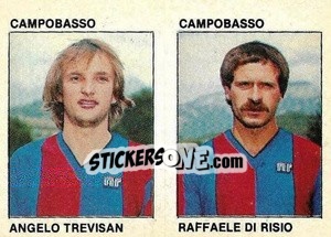 Sticker Angelo Trevisan / Raffaele Di Risio - Calcio Flash 1984 n. 322 - Edizioni Flash