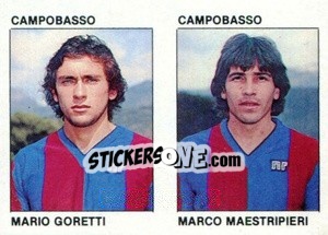 Sticker Mario Goretti / Marco Maestripieri - Calcio Flash 1984 n. 323 - Edizioni Flash