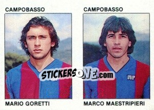 Figurina Mario Goretti / Marco Maestripieri - Calcio Flash 1984 - Edizioni Flash