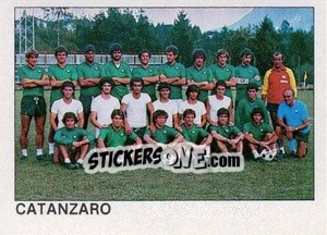Figurina Squadra Catanzaro - Calcio Flash 1984 - Edizioni Flash