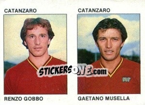 Cromo Renzo Gobbo / Gaetano Musella - Calcio Flash 1984 - Edizioni Flash