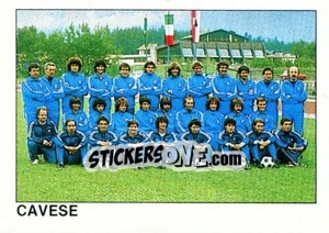 Sticker Squadra Cavese - Calcio Flash 1984 - Edizioni Flash