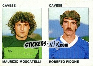Sticker Maurizio Moscatelli / Roberto Pidone - Calcio Flash 1984 n. 341 - Edizioni Flash