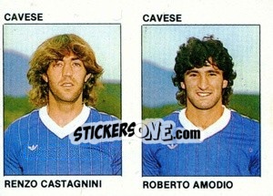 Sticker Renzo Castronni / Roberto Amodio - Calcio Flash 1984 - Edizioni Flash