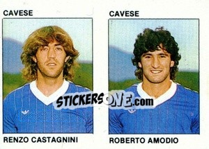 Sticker Renzo Castronni / Roberto Amodio - Calcio Flash 1984 n. 342 - Edizioni Flash